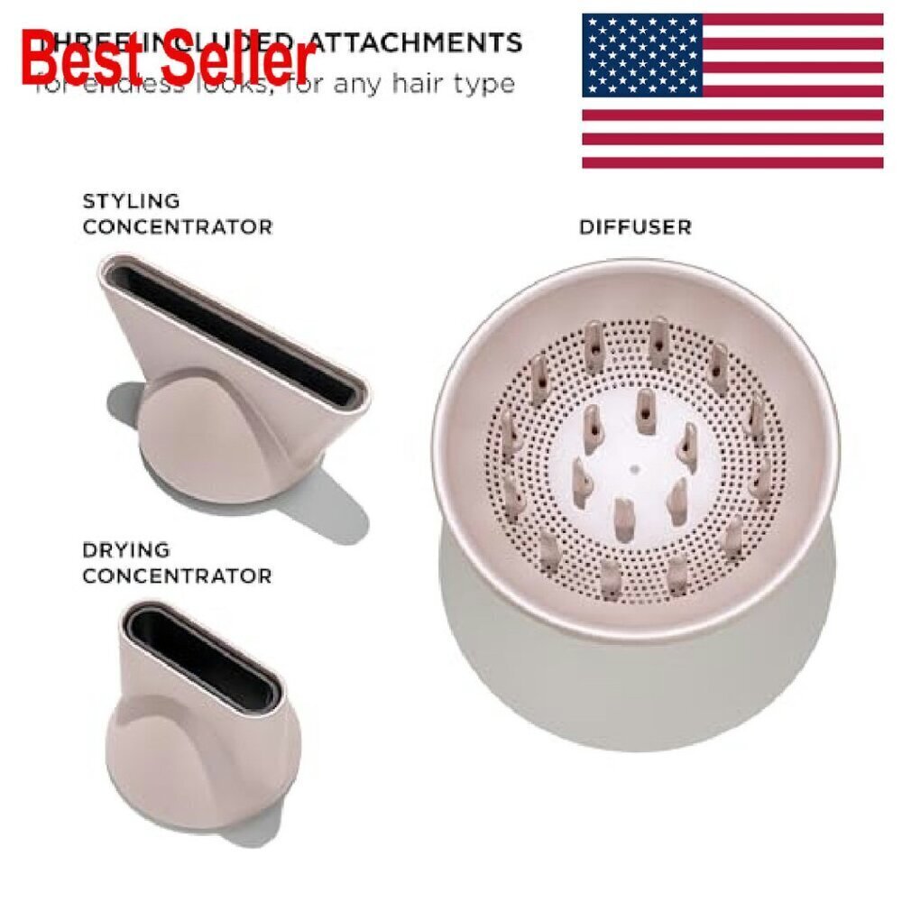 High-Performance Hair Dryer Set with Attachments Fast Powerful Drying Styling - Picture 4 of 8